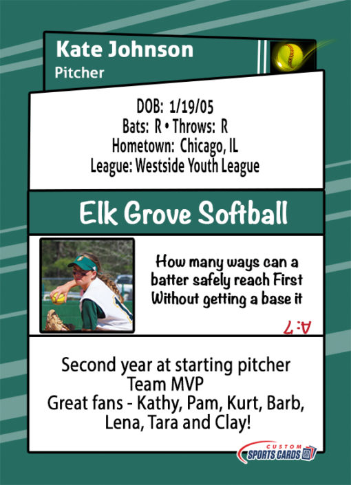 Custom Trading Cards. Make your own personal trading cards online