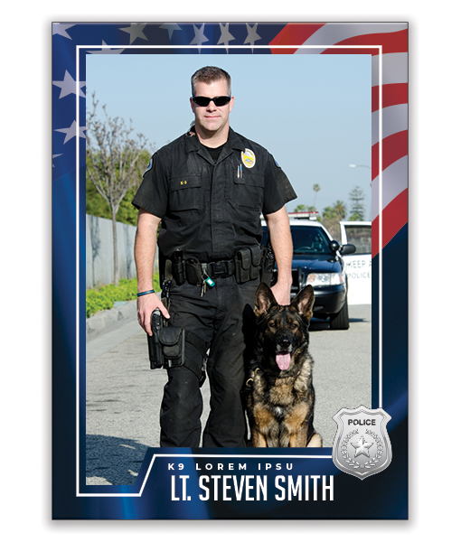 Police Trading card  FRONT