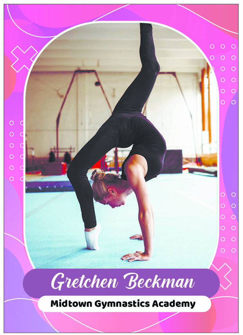 Customized Gymnastics Trading Card