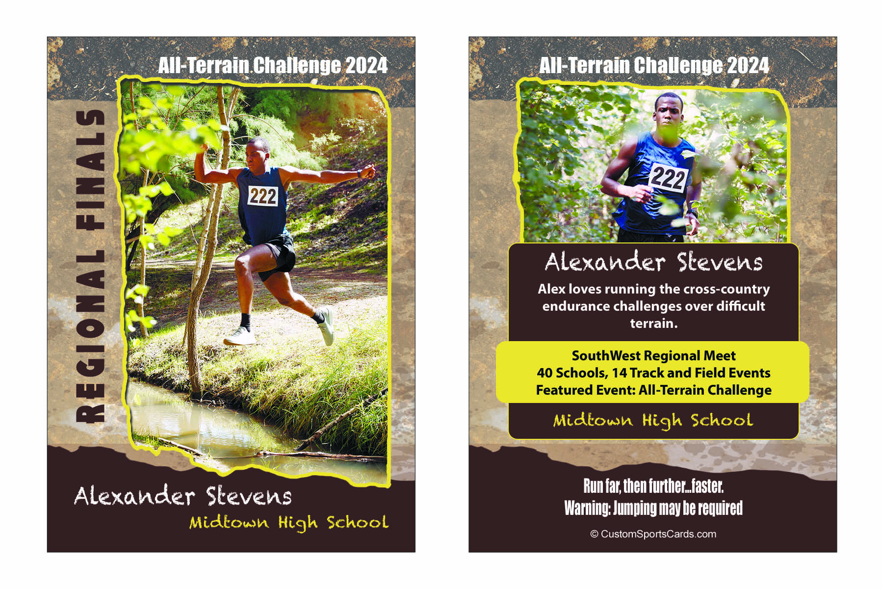 Custom Track and Field Trading Cards