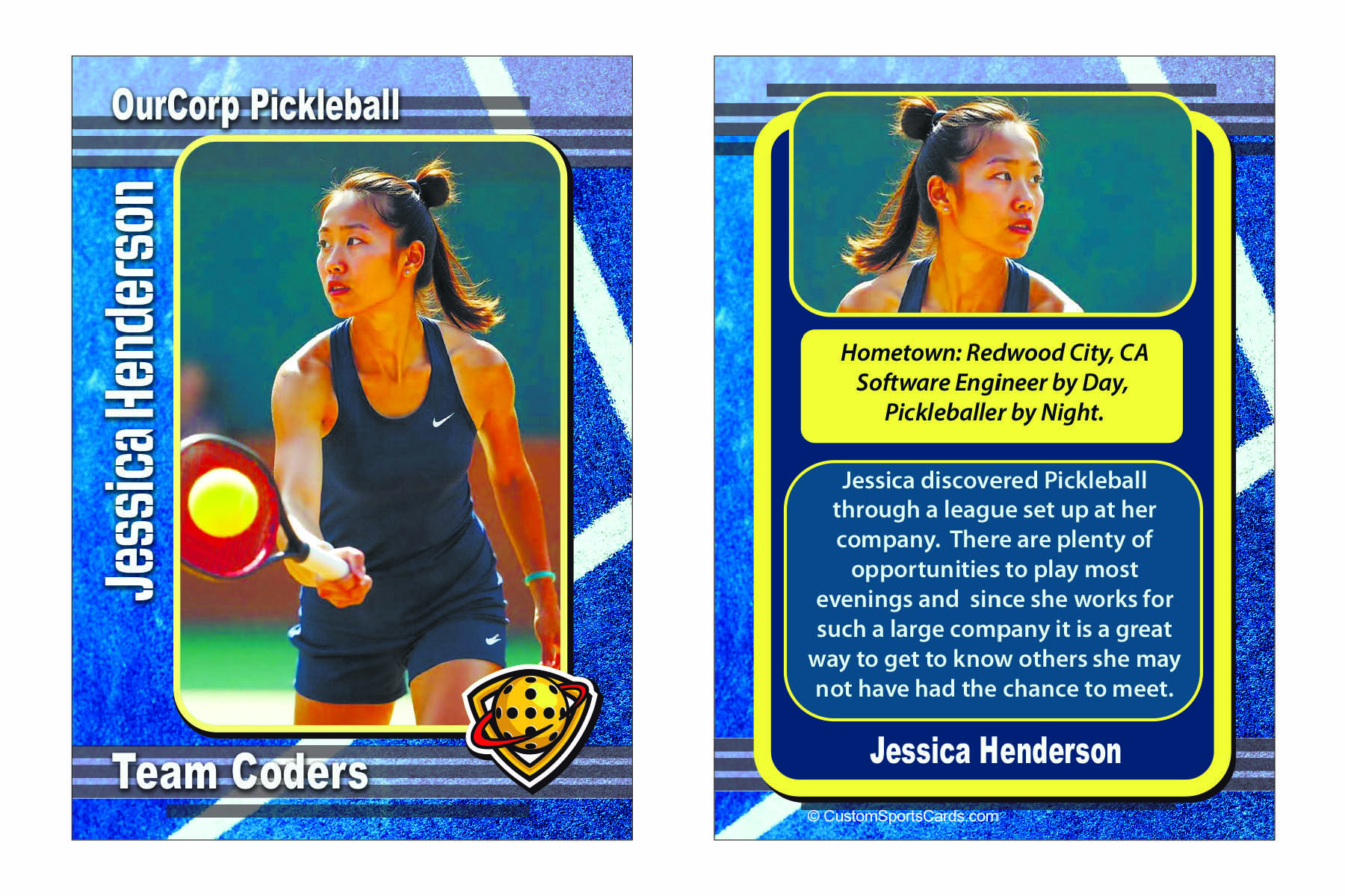 Custom Pickleball card